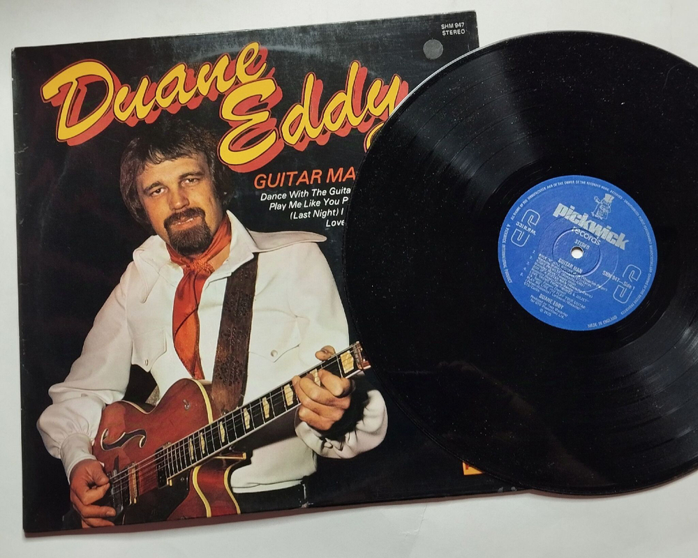 Винтажная виниловая пластинка LP Duane Eddy Guitar Man (UK 1976)