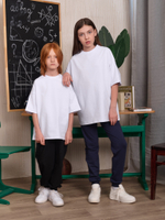 Футболка оверсайз SCHOOL белая