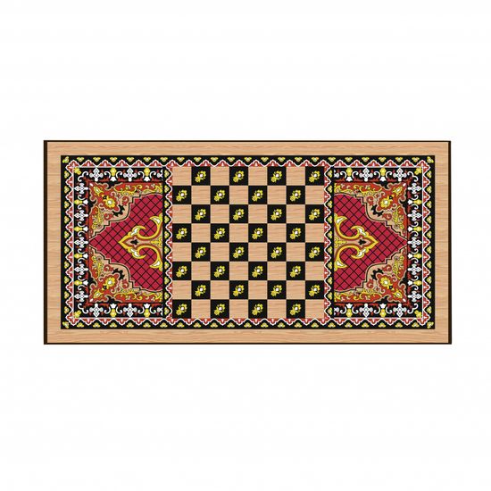 Нарды + Шашки Сирия Красные малые (Россия, дерево, 40 см), Partida