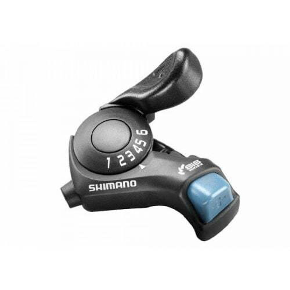 Рукоятка переключения передач правая SHIMANO TOURNEY TX30-6R, триггер, 6 скор. (черный, ASLTX30R6AT)