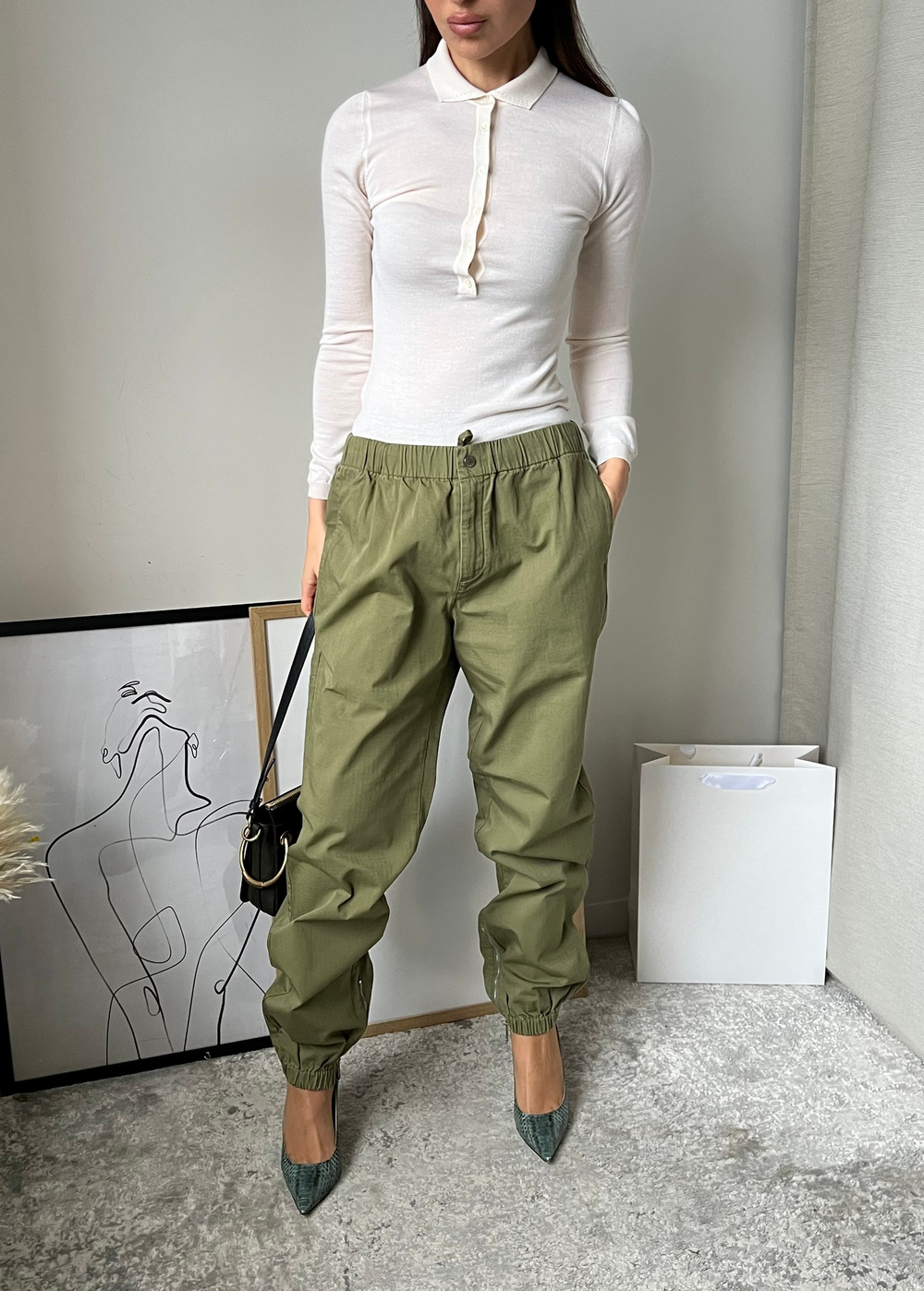 Хлопковые брюки Off-White, S