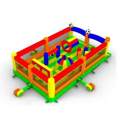 Коммерческий надувной батут «Чемпион», без крыши, 8*5*2,2 м