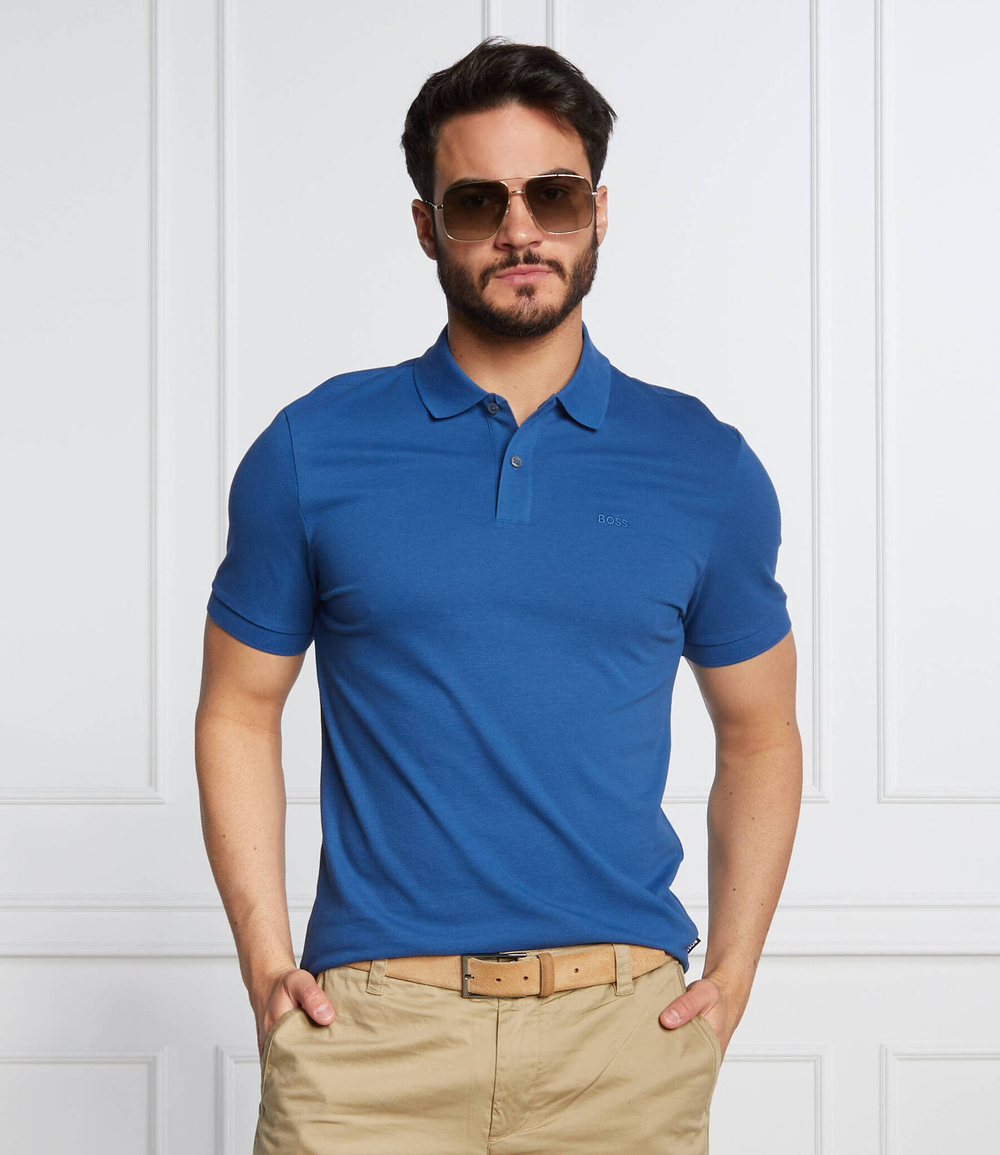 Поло Pallas BOSS BLACK - темно-голубой(50468362)