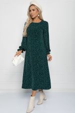 Платье Осенний разговор (темно-зеленое) П11168 LT Collection (Акция)