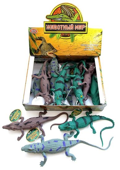 Животный мир Крокодилы из мягкой резины