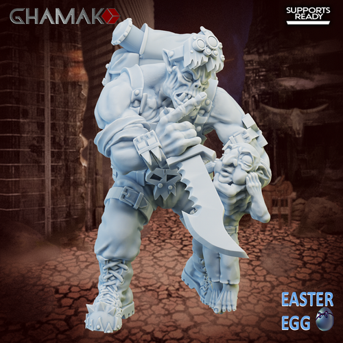 Orks Greenskins Ork Kommandos Орк-коммандос №3 миниатюра для dnd, днд, pathfinder, фентези, Настольная игра, НРИ, Варгейм, РПГ