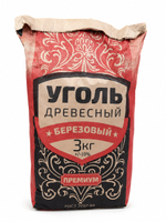Уголь для мангала БЕРЕЗОВЫЙ 3 кг (15 л)