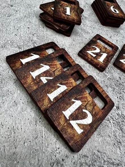 Номерки для гардероба 3х5 см