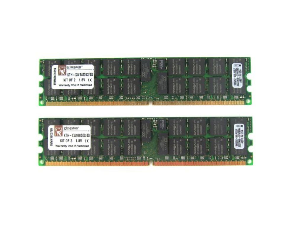 Оперативная память Kingston 4GB 2X2GB PC-5300 REG ECC KIT KTH-XW9400K2/4G