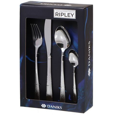 Набор столовых приборов нерж сталь, 24 пр, Daniks, Ripley