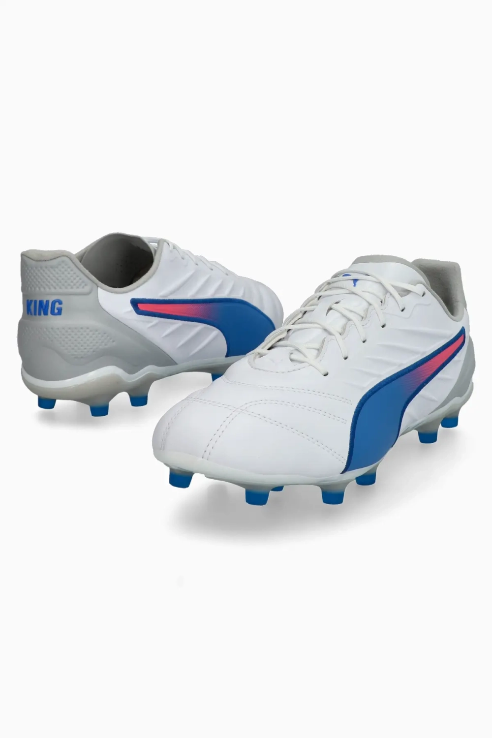 Puma king black white blue sales