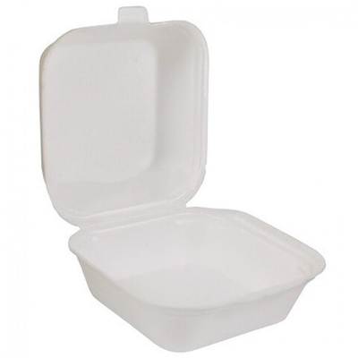 Ланч-Бокс LB-BOX 10, БЕЛЫЙ 130*130*70 мм. (200 шт.) Гамбургер