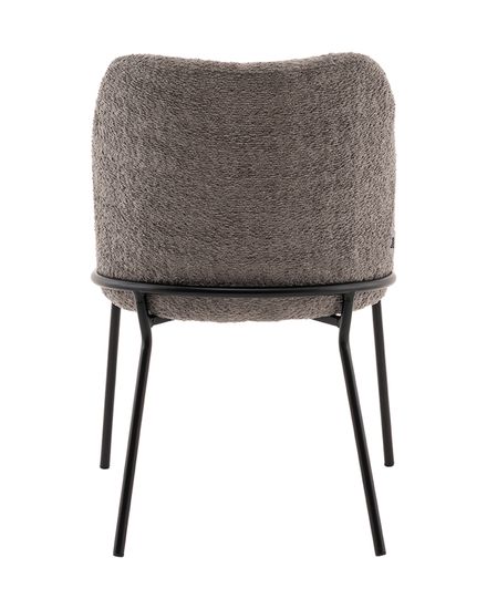 Стул с подлокотниками Кози new ткань букле тёмно-серый