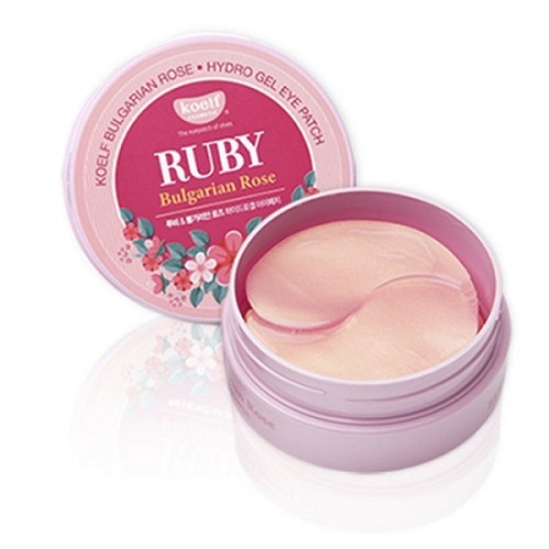 Патчи гидрогелевые для глаз Рубин и болгарская роза Koelf Hydro Gel Ruby&Bulgarian Rose Eye Patch 60шт