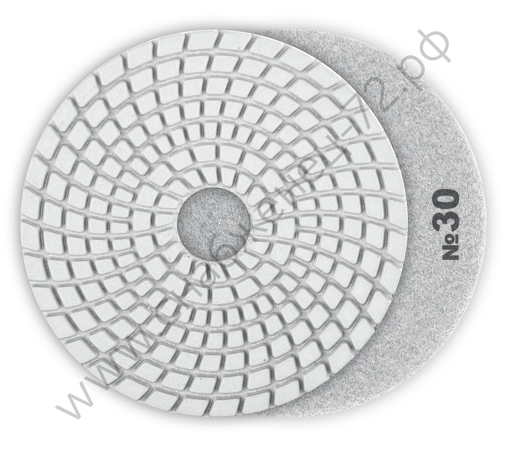 ЗУБР АГШК 100 мм, №30, мокрое шлифование, Алмазный гибкий шлифовальный круг, Профессионал (29866-030)