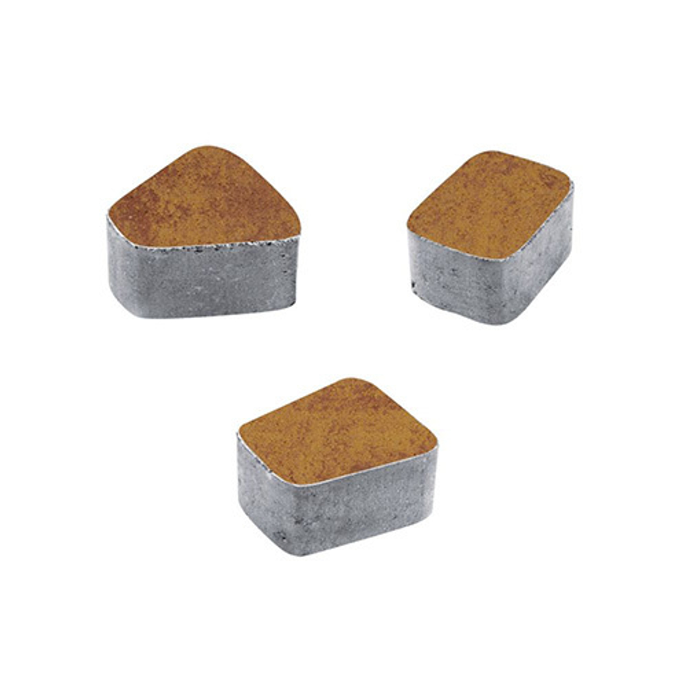 Тротуарная плитка КЛАССИКО (круг) - Листопад гладкий Каир, комплект из 3 видов плит