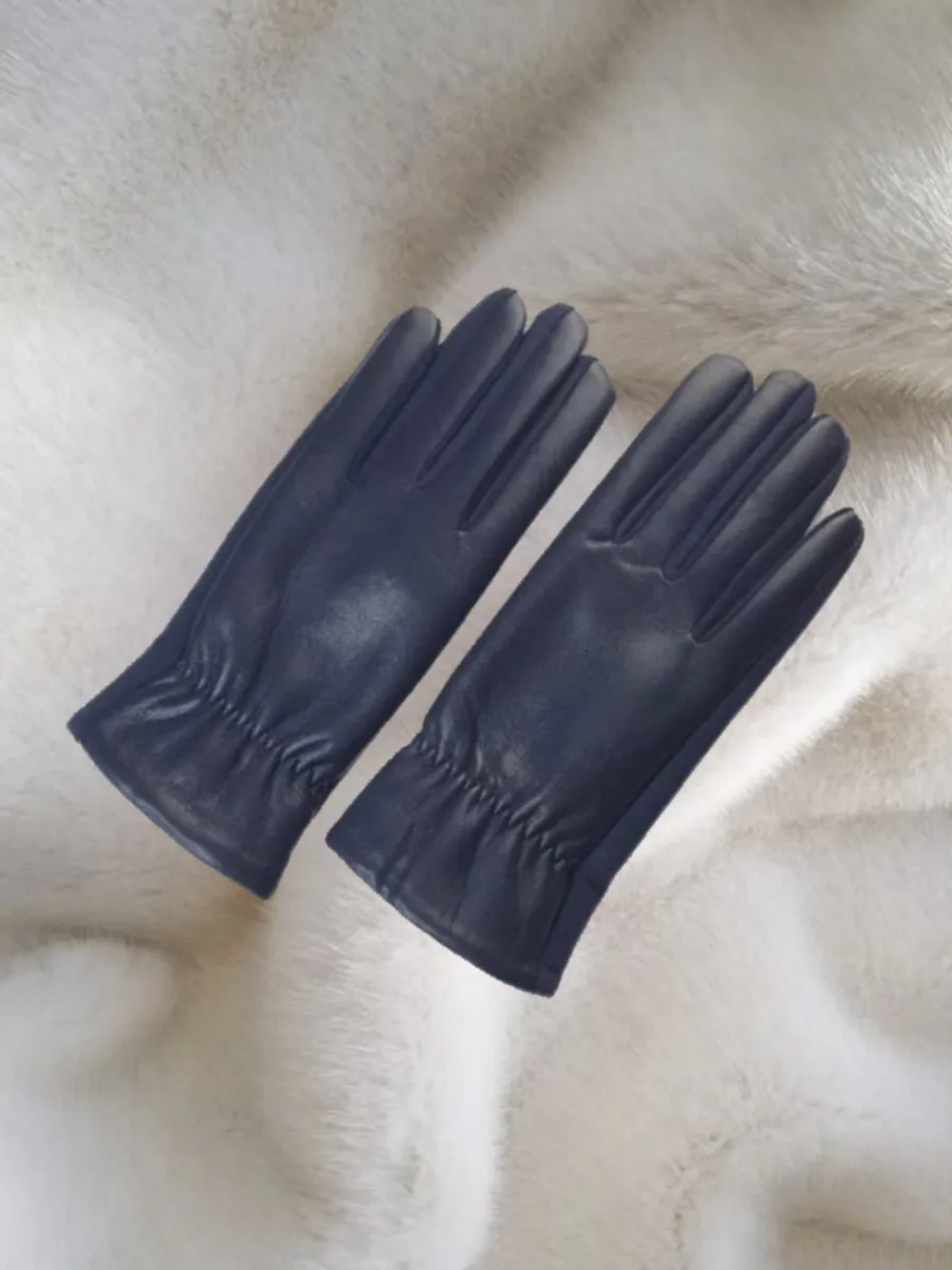 перчатки демисезонные теплые на меху модные удобные