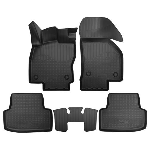 Ковры в салон Norplast/Unidec для Volkswagen Golf VIII (2017-) Полиуретан, Черный, арт.NPA11-C95-170-2