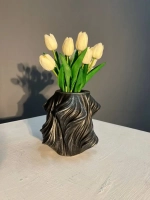 Кашпо гипсовое "Вечность" - Ваза интерьерная Декор