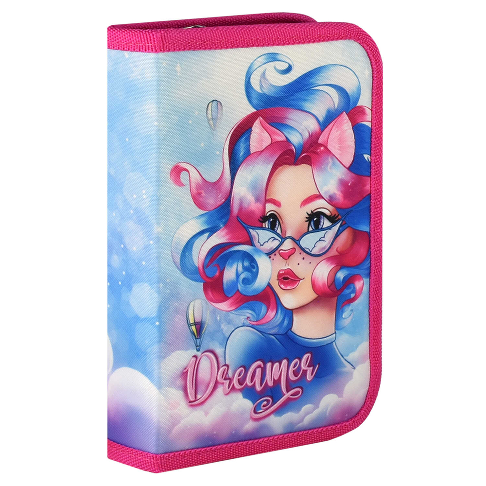 Пенал школьный Феникс+, арт.68910/ 24 СПОРТ-КАР (без наполнения, 13.3x20x3.5 см, полиэстер, молния, печать на молнии, печать по ранту, сублимационная печать, ПЭТ-пакет).