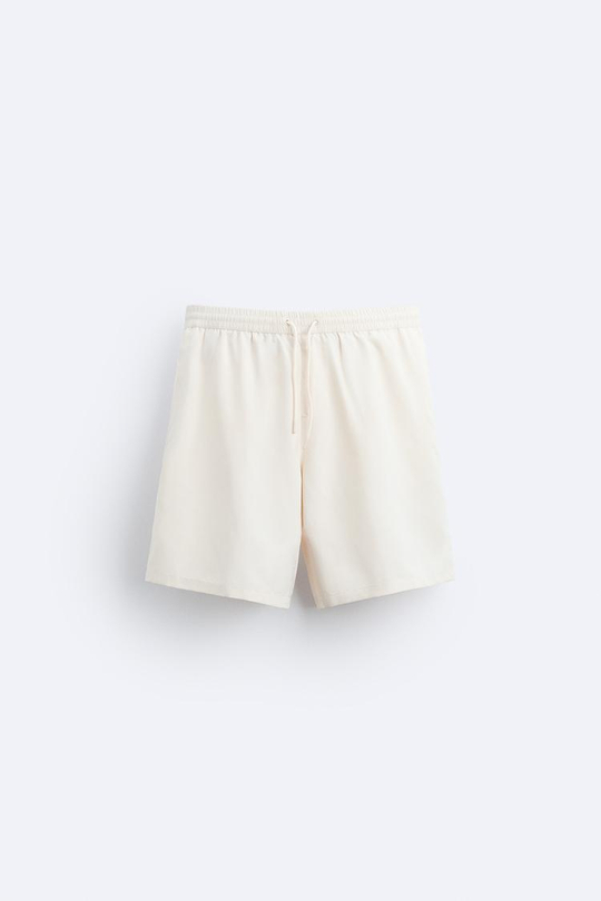 ZARA ДЛИННЫЕ ПЛАВКИ, ЭКРЮ