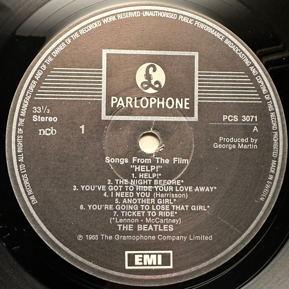 The Beatles - Help ! (Швеция 1969г.)