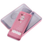 Пенал металлический 2 отделения Alingar, таблица умножения, органайзер, 100 х 220 мм, "Мишка с бантиком", розовый