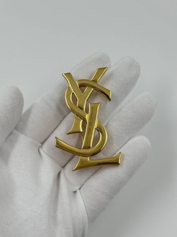 Брошь лого YSL