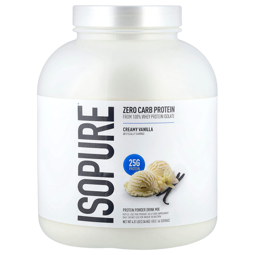 Isopure, протеиновый порошок без углеводов, со вкусом ванили, 2,04 кг (4,5 фунта)