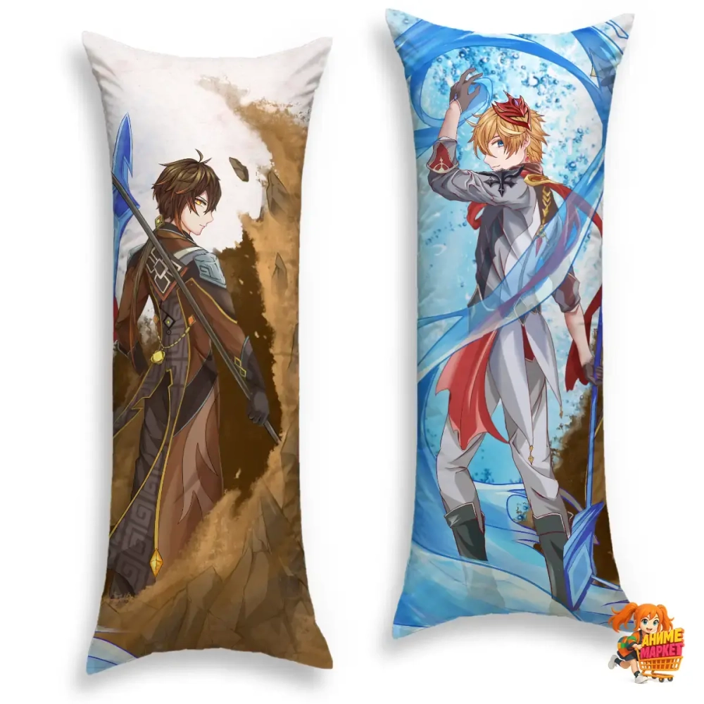 Дакимакура Геншин Импакт (Genshin Impact) Чжун Ли/Тарталья