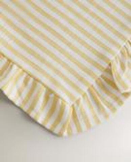 ZARA HOME ХЛОПКОВЫЕ САЛФЕТКИ С ВОЛАНАМИ (2 ШТ.), ЖЕЛТЫЙ