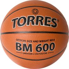 Мяч баскетбольный TORRES BM600 B32026, размер 6