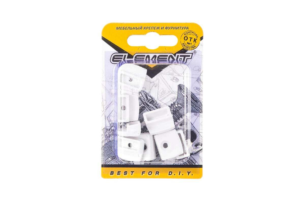 ЗЕРКАЛОДЕРЖАТЕЛЬ СТРОЙБАТ ПЛАСТ.ПРЯМ. (БЕЛЫЙ 8 ШТ)