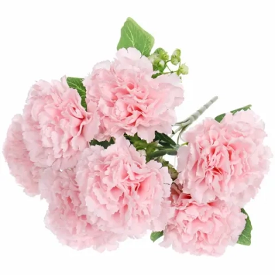 Искусственные цветы «Букет гвоздик» 35см 7 цветков розовые