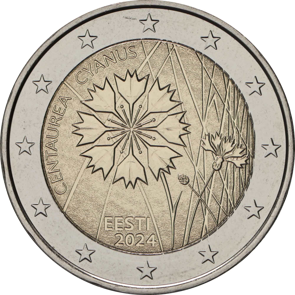 ЭСТОНИЯ, 2024, 2 ЕВРО [БИМЕТАЛЛ]