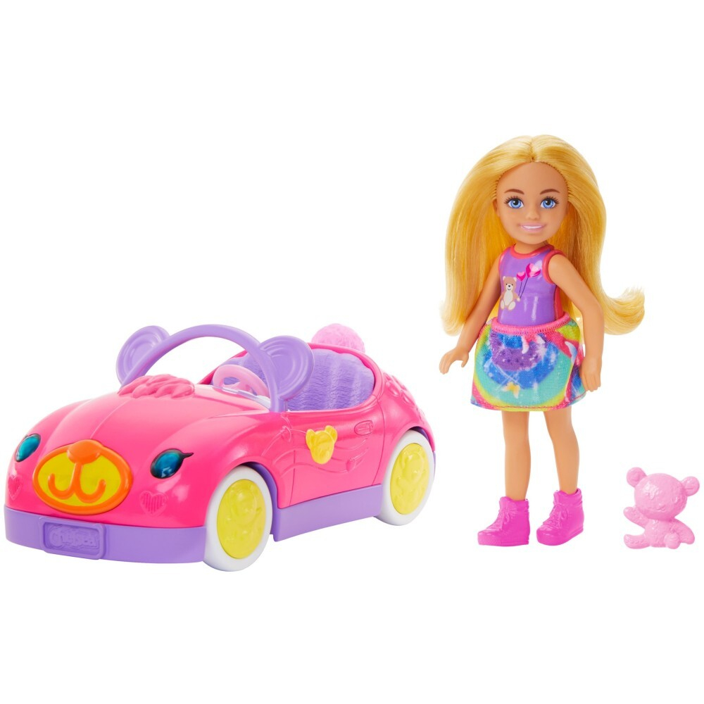 Barbie Chelsea - Teddy Bear Vehicle Set с машиной и куклой Chelsea HXN05 / артикул   HXN05  / GTIN 194735234608