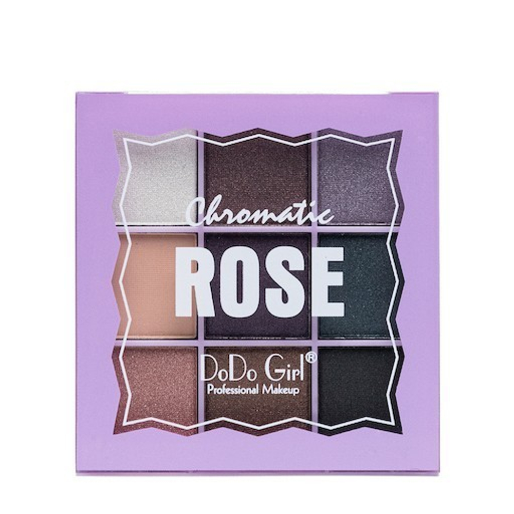 Тени для век DoDo Girl Chromatic Rose тон 04, 9 цветов