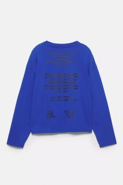 PULL&BEAR Футболка "Stranger Things ", синий