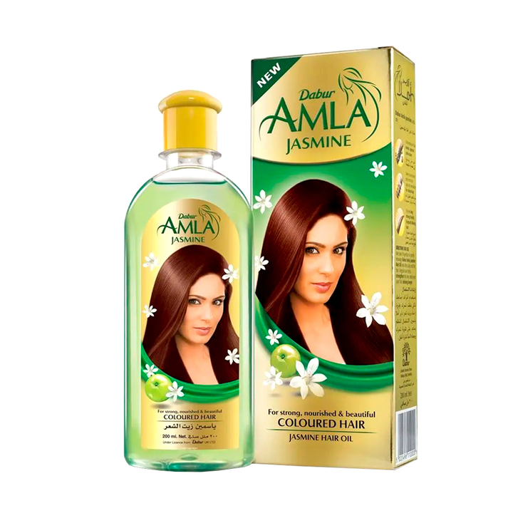 Масло для волос Dabur Amla Jasmine Дабур Амла Жасмин Для окрашенных волос, укрепления, объема, укрепления 200 мл