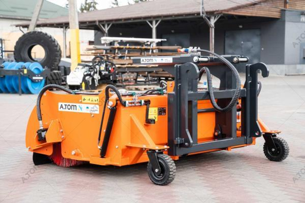 Щетка дорожная на погрузчик, с прибордюрной щеткой - EXPERT 2500