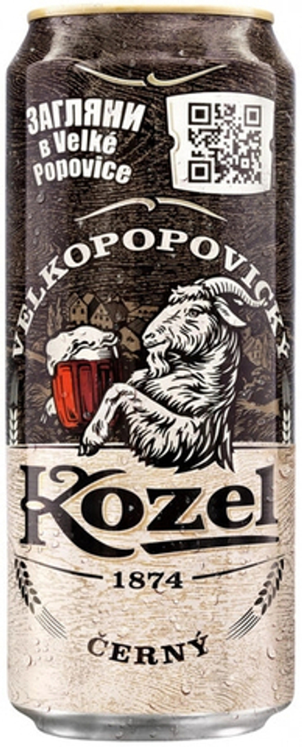 Пиво Велкопоповицкий Козел Темное / Velkopopovicky Kozel Cerny 0.45 - банка