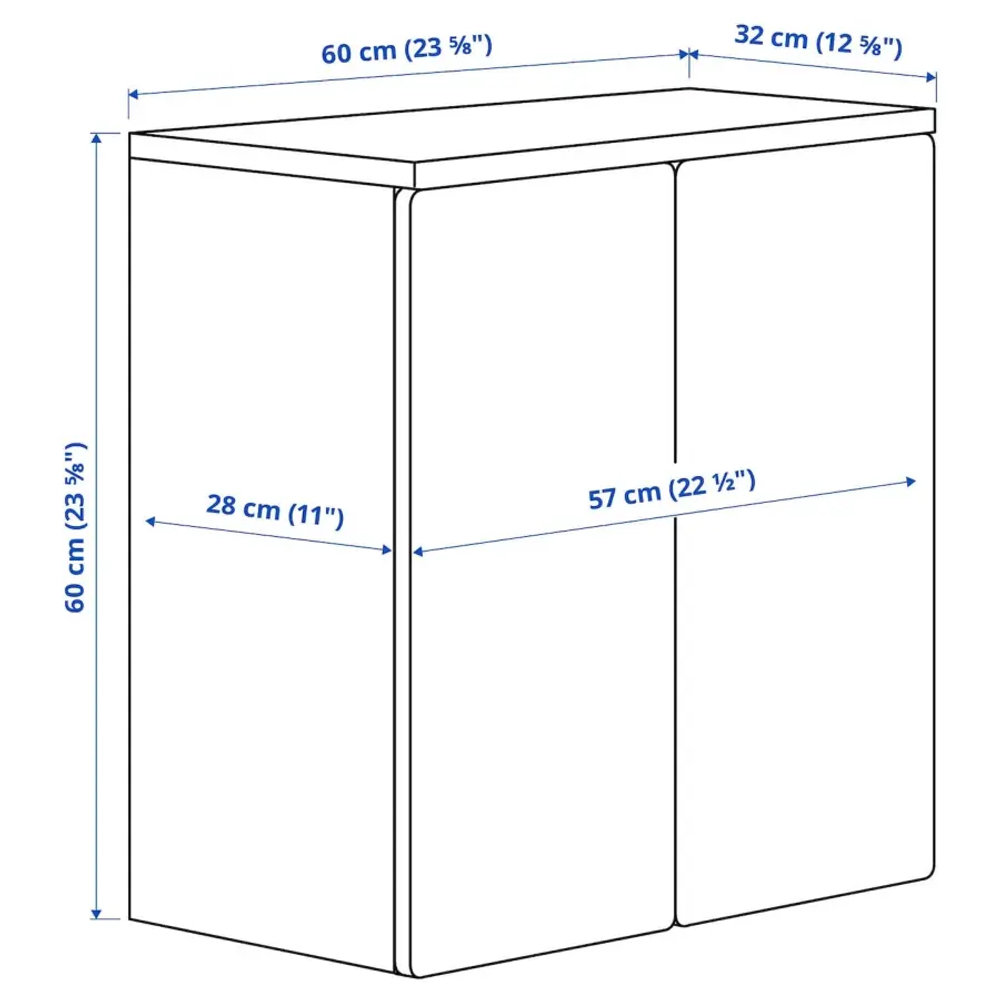 Шкаф детский - IKEA SMÅSTAD/SMASTAD,  60x30x60 см, белый, СМОСТАД ИКЕА