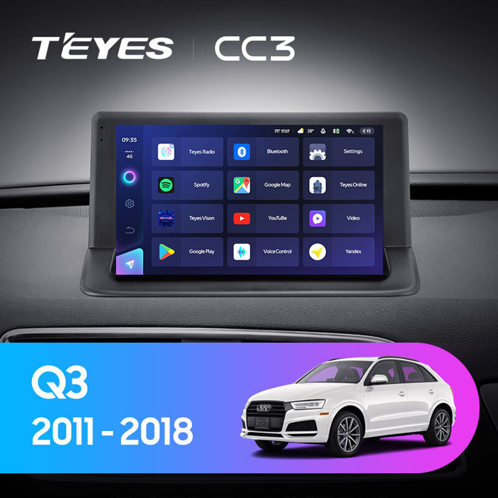 Teyes CC3 9" для Audi Q3 2011-2018