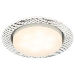 Встраиваемый светильник под лампу GX53 ЭРА KL 76 AL/WH/1 точечный белый