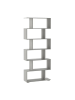 Dipriz Стеллаж 6 полок Марм, 72х24х173.8, серый, напольный стеллаж из ЛДСП в скандинавском стиле
