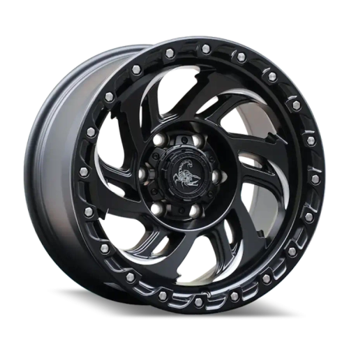 Диск колёсный литой AGILITY FORCE А723 R17 8.5 ET0 Matte Black W Milled Spokes