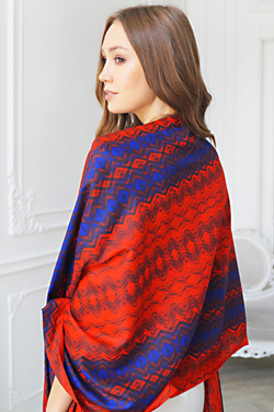 LIGVIANNI Палантин Kerchief Red