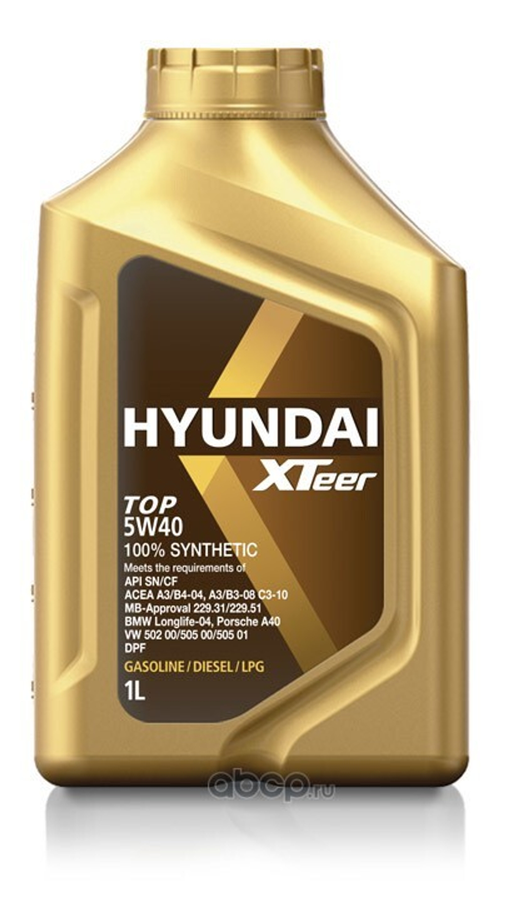 HYUNDAI XTEER TOP 5W40 SN CF Масло моторное синт. (1L)
