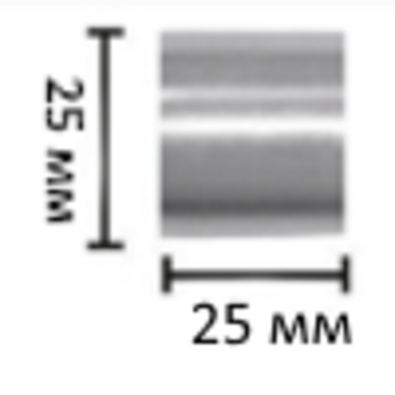Наконечники "Цилиндр Ост" для кованых карнизов d16 мм, цвет латунь