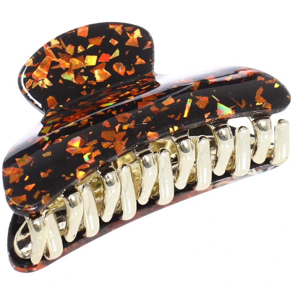 Заколка-краб для волос « ЭЙФОРИЯ», эва, микс 6 цветов, 7см (блистер Кокетка)